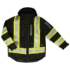 Hi-Vis Work Wear Tough Duck S187 Waterproof/Breathable Ripstop 4-In-1 Safety Jacket | XS-5XL