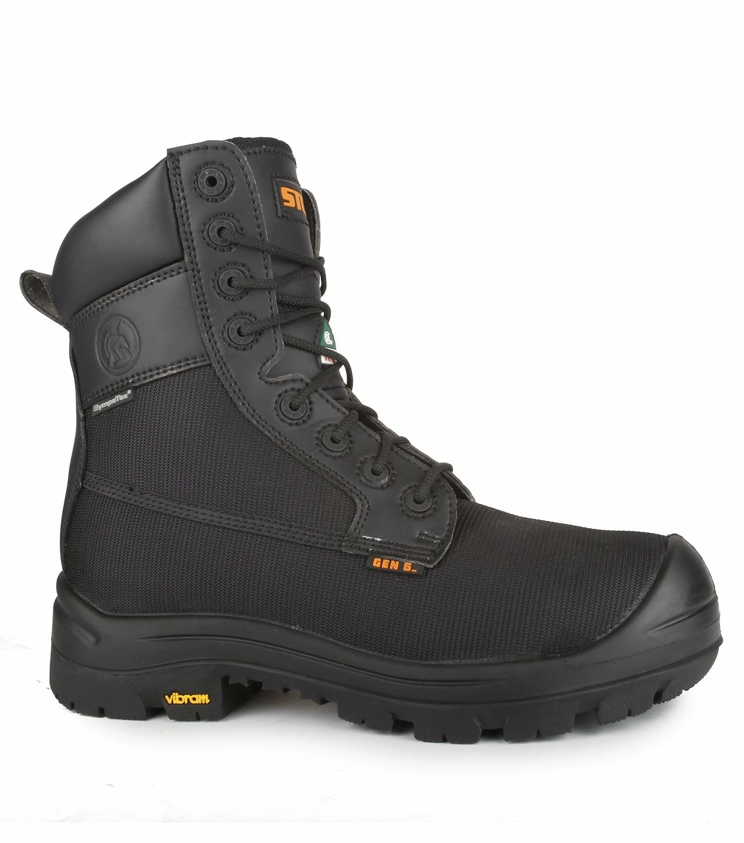 STC Shire 8" Waterproof Ballistic Nylon Vegan Safety Boot With Vibram® TC4+ Sole | Black | 7 - 14 8 Inch Safety Boots 4 STC Shire 8" Waterproof Ballistic Nylon Vegan Safety Boot With Vibram® TC4+ Sole | Black | 7 - 14 8 Inch Safety Boots