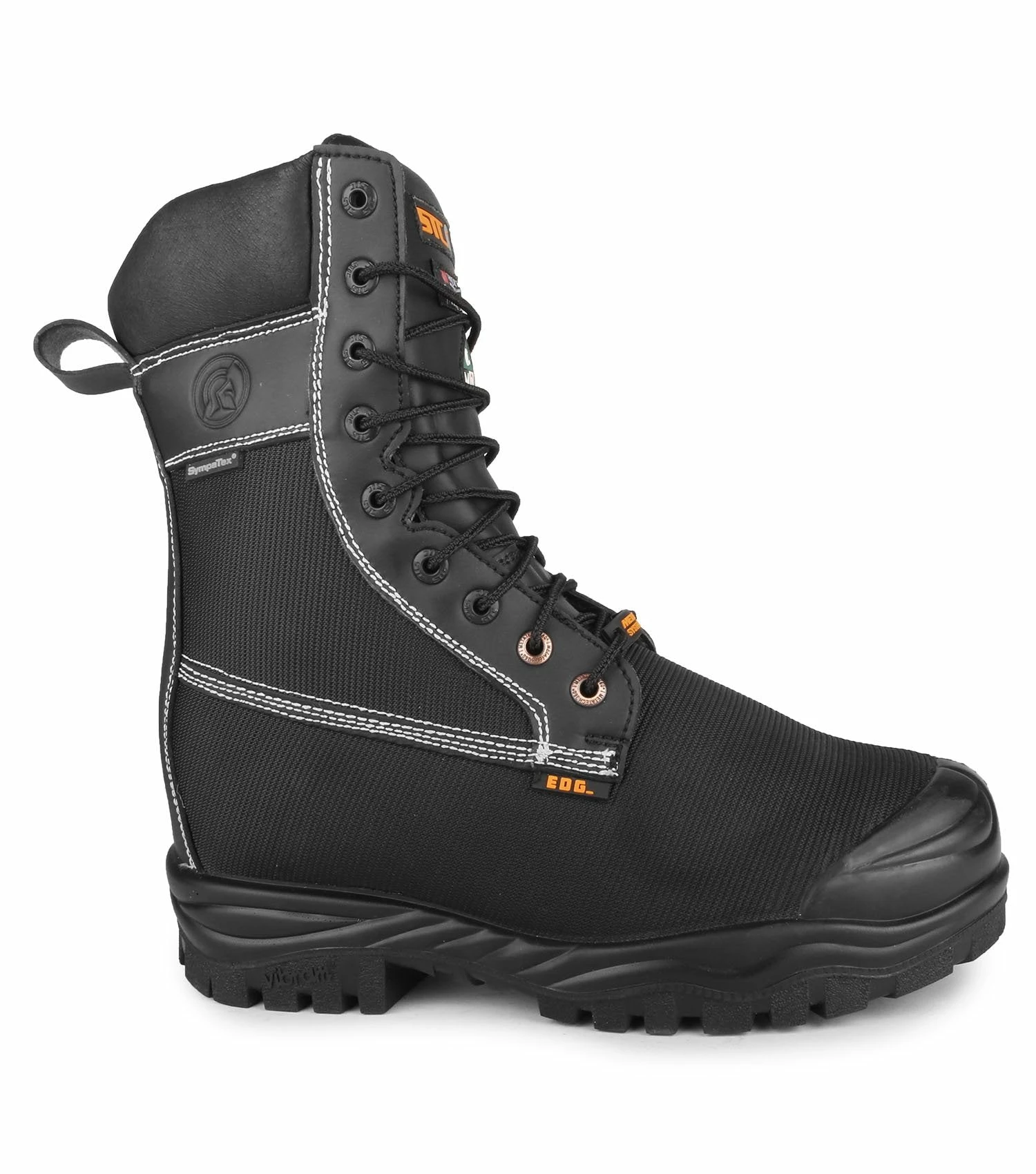 STC Larch 8" Internal Metguard Ballistic Nylon Safety Boot With Vibram® Fire & Ice Sole | Black | Sizes 7 - 14 4 STC Larch 8" Internal Metguard Ballistic Nylon Safety Boot With Vibram® Fire & Ice Sole | Black | Sizes 7 - 14