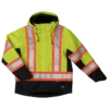 Tough Duck S245 Fleece Lined 300D Waterproof/Breathable Ripstop Safety Jacket | XS-5XL Hi-Vis Work Wear
