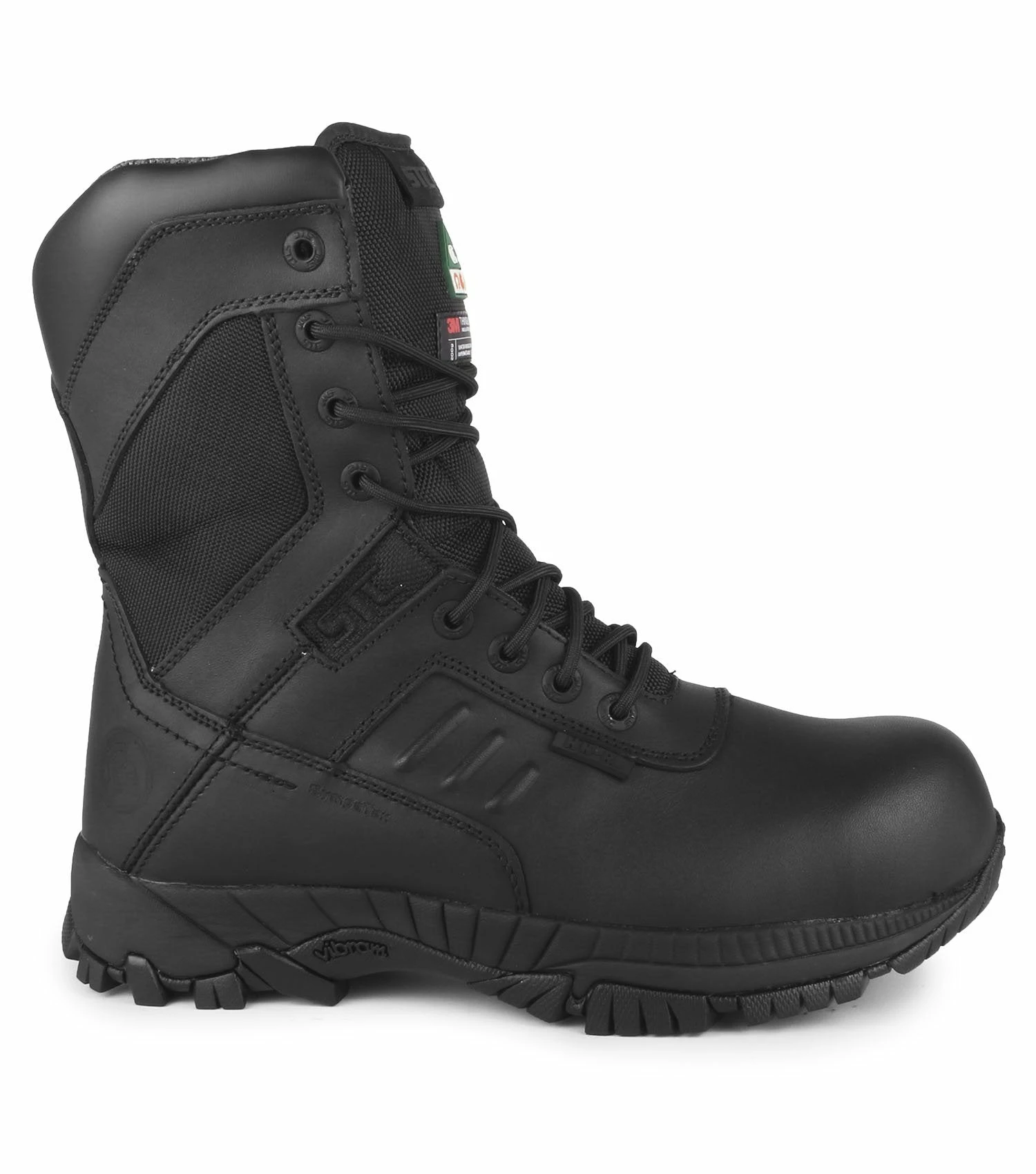8 Inch Safety Boots STC Tactik 8" Tactical Side-Zip Safety Boot | Black | Sizes 7 - 14 5 8 Inch Safety Boots STC Tactik 8" Tactical Side-Zip Safety Boot | Black | Sizes 7 - 14