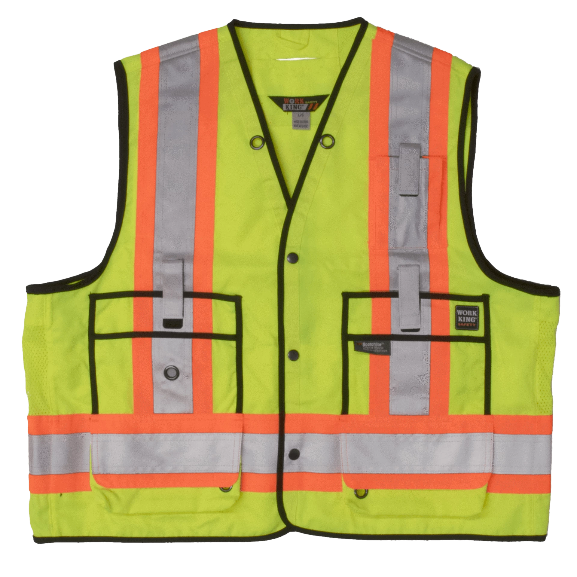 Tough Duck S313 High Visibility Surveyor Safety Vest | XS-5XL 3 Tough Duck S313 High Visibility Surveyor Safety Vest | XS-5XL