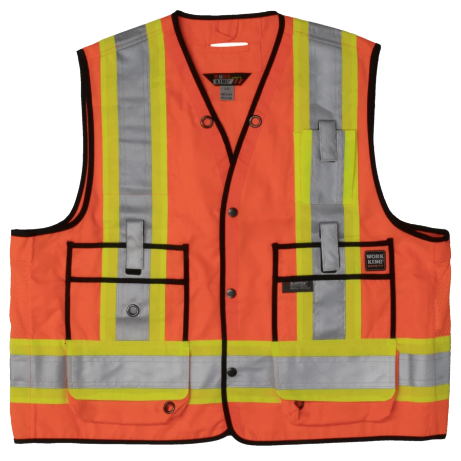 Tough Duck S313 High Visibility Surveyor Safety Vest | XS-5XL 13 Tough Duck S313 High Visibility Surveyor Safety Vest | XS-5XL