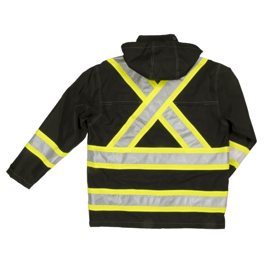 Tough Duck S372 300D Waterproof Breathable Ripstop Safety Rain Jacket | XS-5XL 12 Tough Duck S372 300D Waterproof Breathable Ripstop Safety Rain Jacket | XS-5XL