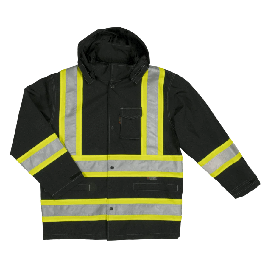 Tough Duck S372 300D Waterproof Breathable Ripstop Safety Rain Jacket | XS-5XL 11 Tough Duck S372 300D Waterproof Breathable Ripstop Safety Rain Jacket | XS-5XL