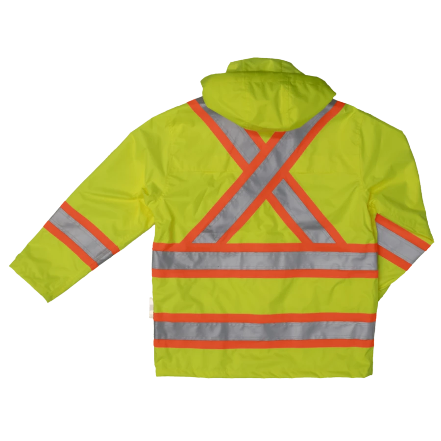 Tough Duck S372 300D Waterproof Breathable Ripstop Safety Rain Jacket | XS-5XL 8 Tough Duck S372 300D Waterproof Breathable Ripstop Safety Rain Jacket | XS-5XL