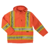 Tough Duck S372 300D Waterproof Breathable Ripstop Safety Rain Jacket | XS-5XL