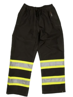 Tough Duck S374 300D Waterproof Breathable Ripstop Safety Rain Pants | XS-5XL