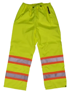 Tough Duck S374 300D Waterproof Breathable Ripstop Safety Rain Pants | XS-5XL