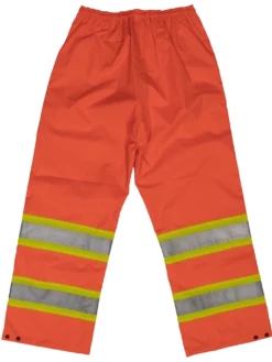 Tough Duck S374 300D Waterproof Breathable Ripstop Safety Rain Pants | XS-5XL