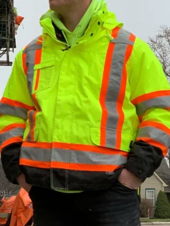 Tough Duck S426 Insulated 300D 5-In-1 Safety Jacket | XS-5XL