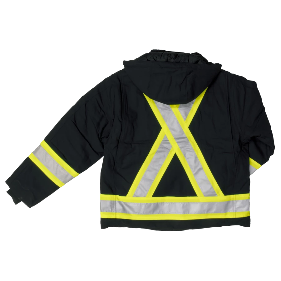 Hi-Vis Work Wear Tough Duck S457 Cotton Duck Winter Safety Jacket | XS-5XL 6 Hi-Vis Work Wear Tough Duck S457 Cotton Duck Winter Safety Jacket | XS-5XL