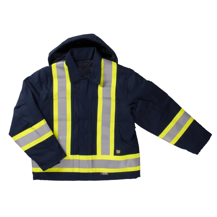 Hi-Vis Work Wear Tough Duck S457 Cotton Duck Winter Safety Jacket | XS-5XL 7 Hi-Vis Work Wear Tough Duck S457 Cotton Duck Winter Safety Jacket | XS-5XL