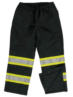 Tough Duck Insulated 300D Safety Snow Pants | Black | XS-5XL