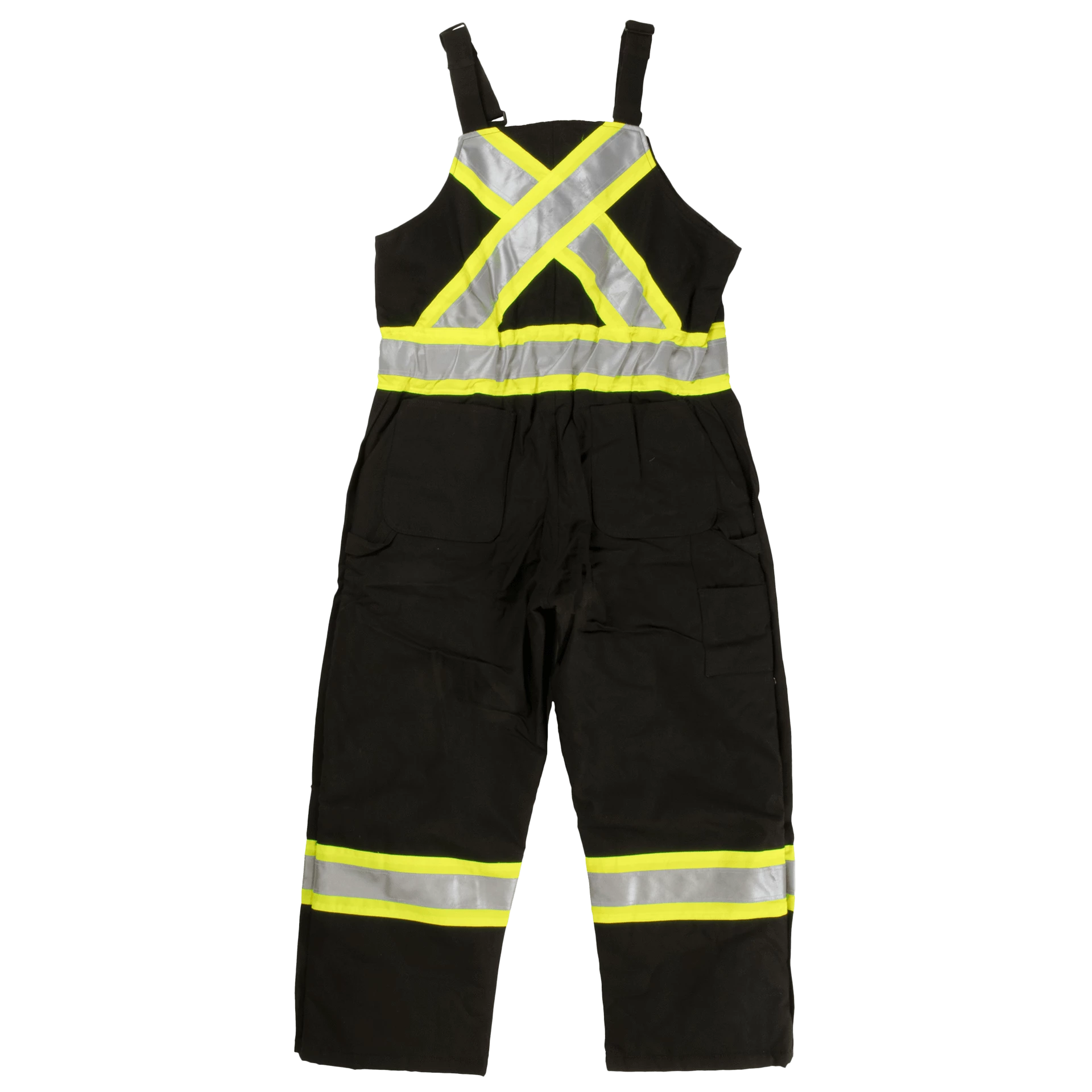 Tough Duck S757 Premium Insulated Cotton Duck Safety Bib Overalls | XS-5XL Hi-Vis Work Wear 4 Tough Duck S757 Premium Insulated Cotton Duck Safety Bib Overalls | XS-5XL Hi-Vis Work Wear