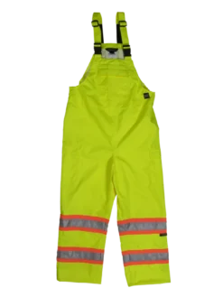 Tough Duck SB04 Waterproof Breathable Ripstop 300D Safety Rain Bib Overall | XS - 5XL Hi-Vis Work Wear