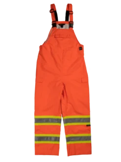 Tough Duck SB04 Waterproof Breathable Ripstop 300D Safety Rain Bib Overall | XS - 5XL Hi-Vis Work Wear