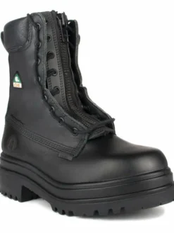 STC Alertz 8" Safety Boots W/ Removable Lace Zip Kit | Black | Sizes 6 - 14 8 Inch Safety Boots