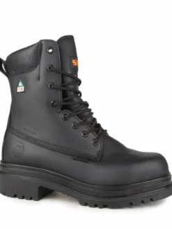 STC Alertz 8" Safety Boots W/ Removable Lace Zip Kit | Black | Sizes 6 - 14 8 Inch Safety Boots 11 STC Alertz 8