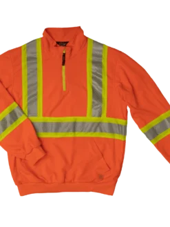 Tough Duck SJ19 Hi-Vis 1/4 Zip Pullover | XS To 5XL