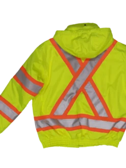 Hi-Vis Work Wear Tough Duck SJ20 Insulated 300D Waterproof/Breathable Ripstop Safety Bomber | XS-3XL