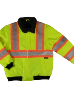Tough Duck SJ26 Waterproof/Breathable Ripstop Sherpa Lined Safety Bomber | XS-5XL Hi-Vis Work Wear