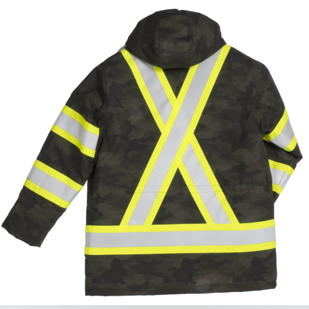 Tough Duck SJ34 Camo Flex Duck Safety Parka | Sizes XS-5XL Hi-Vis Work Wear 4 Tough Duck SJ34 Camo Flex Duck Safety Parka | Sizes XS-5XL Hi-Vis Work Wear
