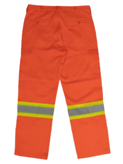 Tough Duck SP01 Heavy Duty Safety Cargo Work Pants | Orange | Hi-Vis Work Wear