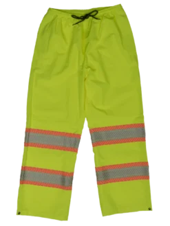 Tough Duck SP02 Breathable Ripstop Packable Safety Rain Pants | XS - 5XL Hi-Vis Work Wear