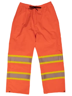 Tough Duck SP02 Breathable Ripstop Packable Safety Rain Pants | XS - 5XL Hi-Vis Work Wear