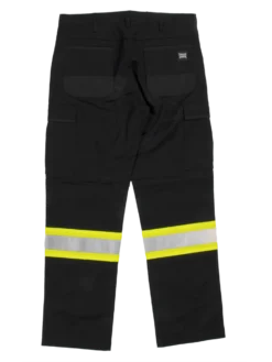 Tough Duck SP03 Flex Twill Cargo Safety Pant | Black | Sizes 30 - 44 Hi-Vis Work Wear