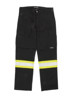 Tough Duck SP03 Flex Twill Cargo Safety Pant | Black | Sizes 30 - 44 Hi-Vis Work Wear