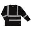 Tough Duck ST08 Premium Birdseye Safety Long Sleeve With Segmented Stripes And Pocket | XS-5XL 2 Tough Duck ST08 Premium Birdseye Safety Long Sleeve With Segmented Stripes And Pocket | XS-5XL