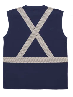 Hi-Vis Work Wear Tough Duck ST15 Sleeveless Safety T-Shirt | XS-5XL