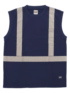 Hi-Vis Work Wear Tough Duck ST15 Sleeveless Safety T-Shirt | XS-5XL