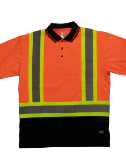 Hi-Vis Work Wear Tough Duck ST17 Premium Polyester Birdseye Short Sleeve Safety Polo Shirt With Chest Pocket | XS-5XL