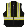 Tough Duck SV06 Quilt Lined Cotton Duck Safety Vest | XS-5XL Hi-Vis Work Wear 1 Tough Duck SV06 Quilt Lined Cotton Duck Safety Vest | XS-5XL Hi-Vis Work Wear