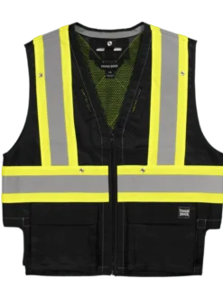 Hi-Vis Work Wear Tough Duck SV09 Harness Compatible Safety Vest | XS-5XL