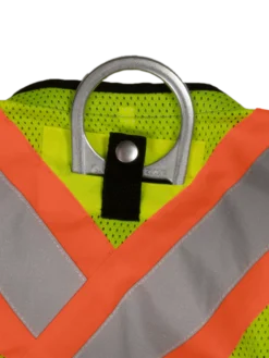 Hi-Vis Work Wear Tough Duck SV09 Harness Compatible Safety Vest | XS-5XL
