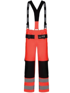 Hi-Vis Work Wear Lyngsoe Rainwear PU/PVC HI VIS CSA Bib Trouser | Sizes S - 4XL