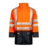 Lyngsoe Rainwear Flame Resistant Work Wear Lyngsoe Flame Resistant HI VIS Rain Jacket In Heavy Quality PVC/PE-CO | Sizes S - 4XL