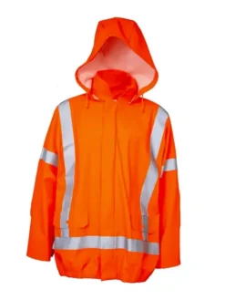 Lyngsoe Rainwear Fire Resistant Fall Arrest Rain Jacket | Orange | Sizes S - 4XL Flame Resistant Work Wear