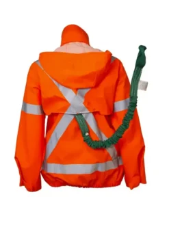 Lyngsoe Rainwear Fire Resistant Fall Arrest Rain Jacket | Orange | Sizes S - 4XL Flame Resistant Work Wear