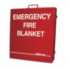 Sellstrom Emergency Fire Blanket - Red Metal Storage Cabinet Safety Supplies 2 Sellstrom Emergency Fire Blanket - Red Metal Storage Cabinet Safety Supplies