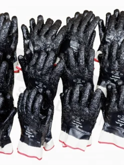 Showa 7166R Nitrile Coated Rough Grip Work Glove - Pack Of 12 Pairs