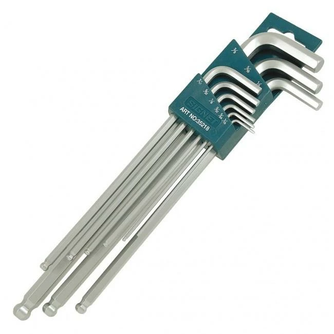 Hand Tools Signet 9-Piece Ballpoint Hex Key Sets | Metric 1.5 - 10mm | SAE 1/16" - 3/8" 3 Hand Tools Signet 9-Piece Ballpoint Hex Key Sets | Metric 1.5 - 10mm | SAE 1/16" - 3/8"