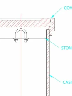 WD Industrial Country Style Valve Box Stone Collector