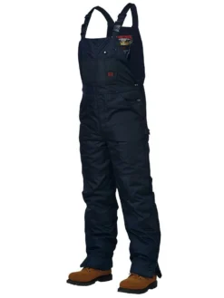Tough Duck 7910 Insulated Waterproof Poly Oxford Bib Overalls | Black | Limited Size Selection Work Wear