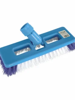 Globe Commercial Products Cleaning Tools Stiff Bristle Swivel Scrub Brush