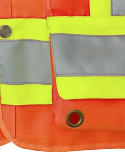 Pioneer Hi Viz Surveyor's Safety Vest - 150D Woven Twill Poly | Sizes Small - 4XL Hi-Vis Work Wear